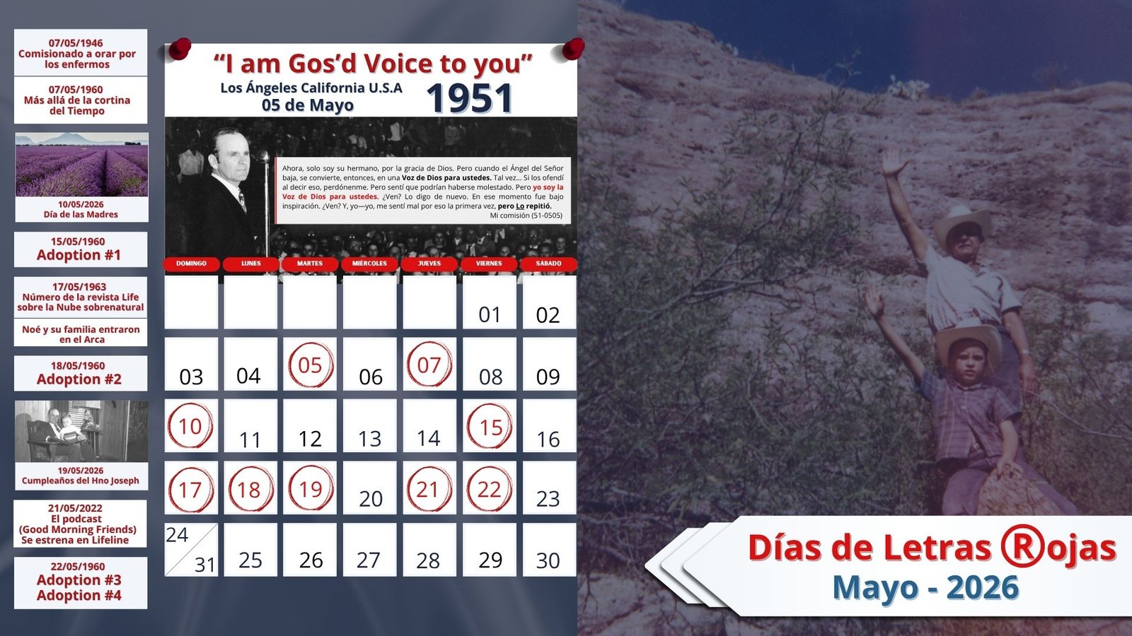 Eventos especiales - Comunidad Mi Guía Mayo 2026